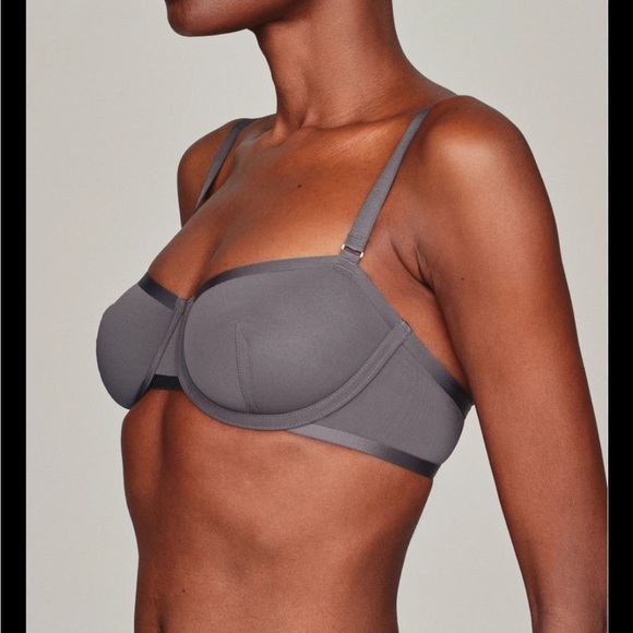 CUUP Balconette Bra — Slate Gray Mesh — 32F (3D) — NWOT - Picture 2 of 12